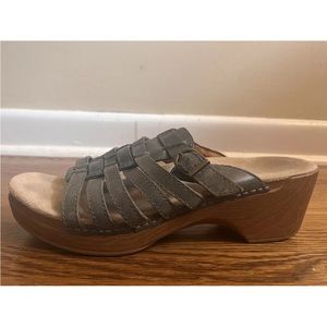 Dansko Chunky Sandal Size 39 Sage Green Y2K Vintage